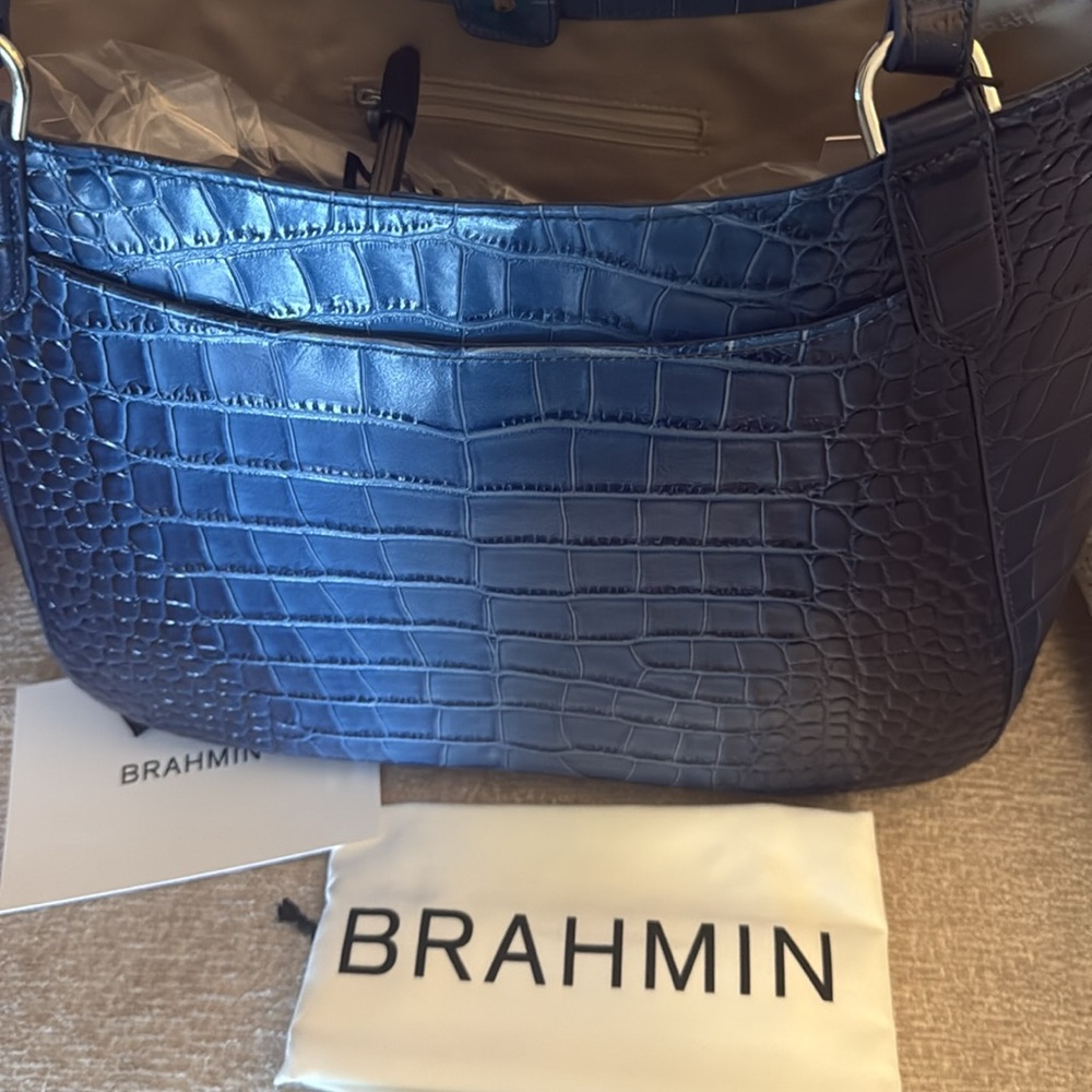 NWT Brahmin Aliza Heavenly Blue Lumeria Tote - Picture 7 of 7
